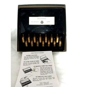 Philgas Vintage Telephone Index Machine NIB Delphi Indiana Phone 1942 Original